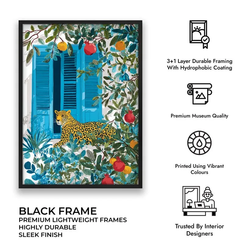 Elegant Spots Canvas Wall Painting - Black Frame media 9