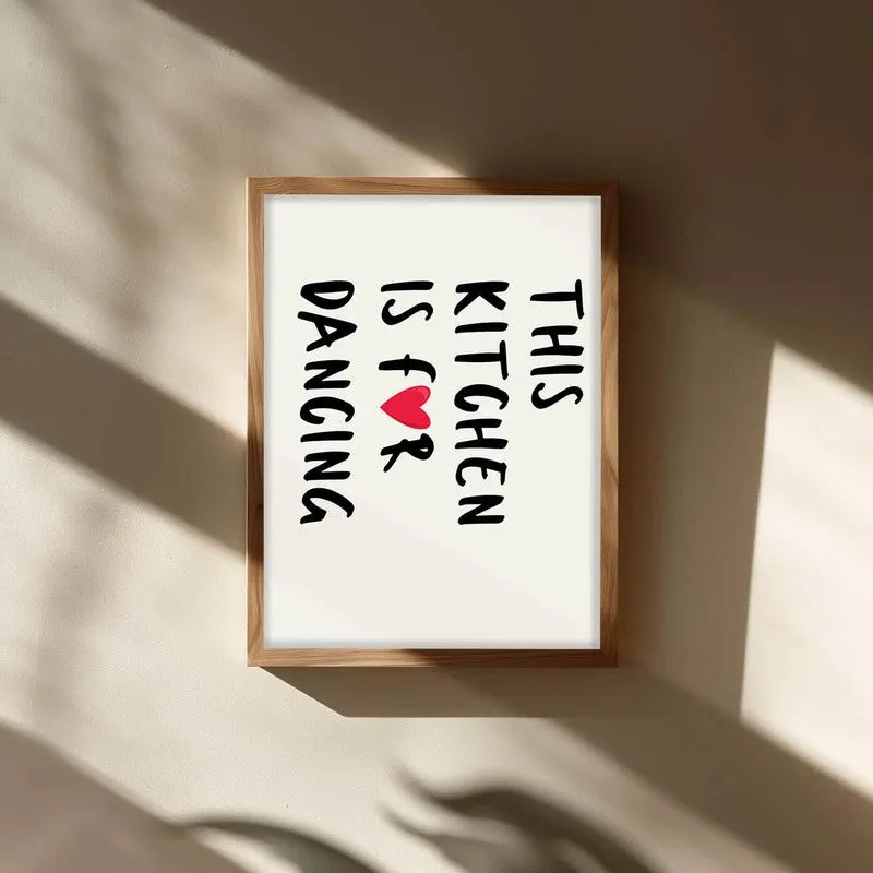 Kitchen for Dancing Archival Canvas Wall Art - Brown media 3