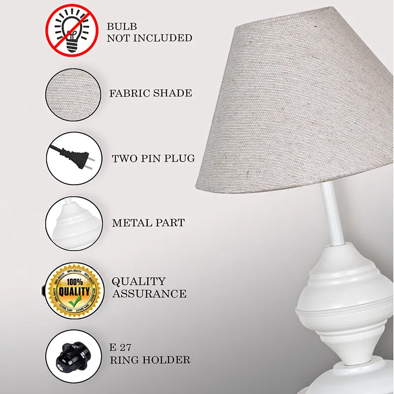 Orbin Metal Table Lamp - Grey,White media 4