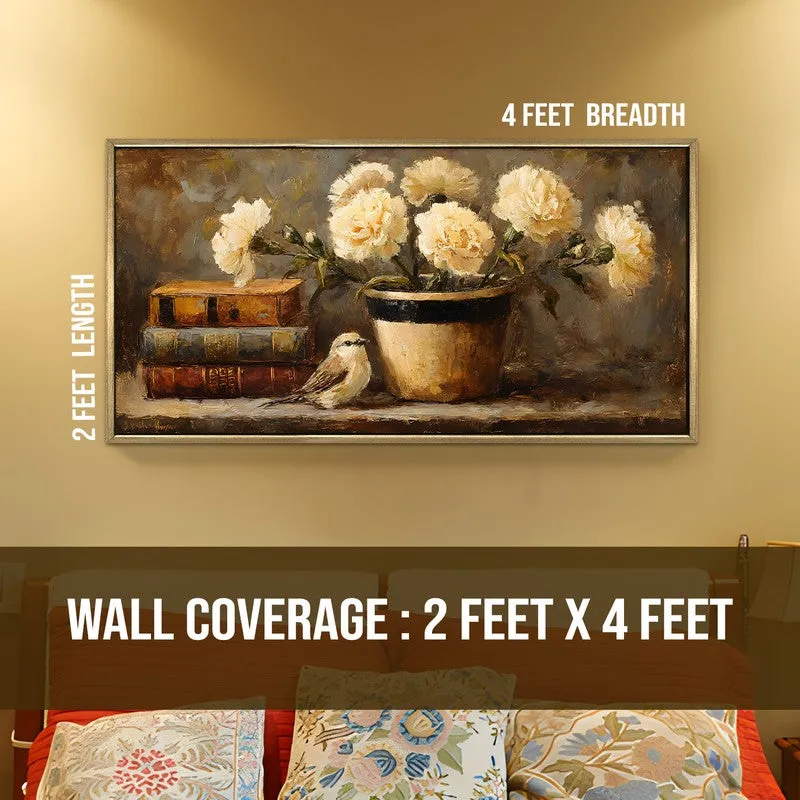 Cottage Charm Canvas Wall Painting With Frame media 8