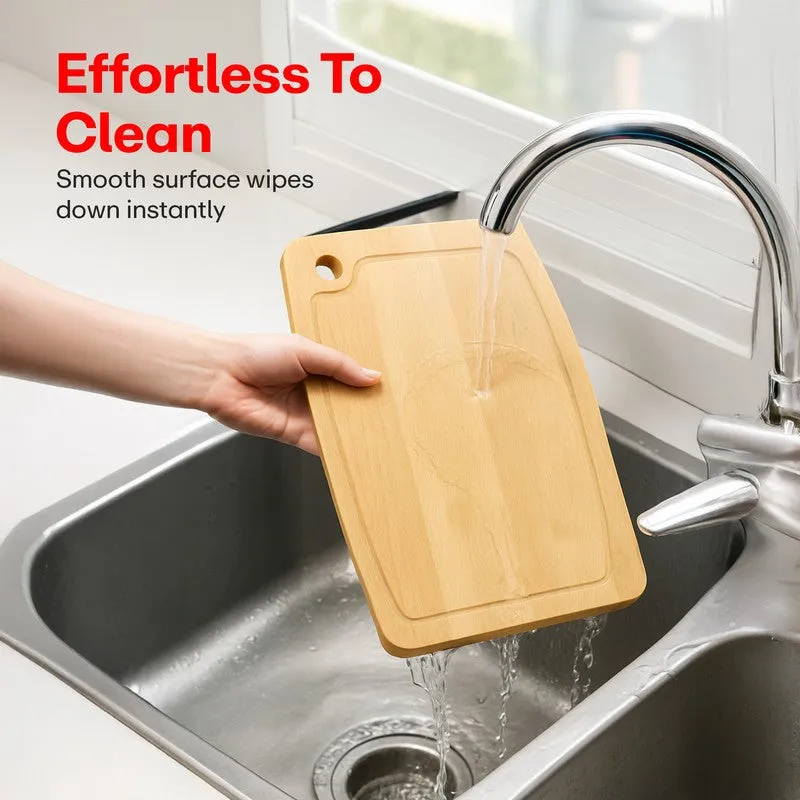 Rioware PureGrain Wooden Prep Board (Beige) - Set Of Three media 6