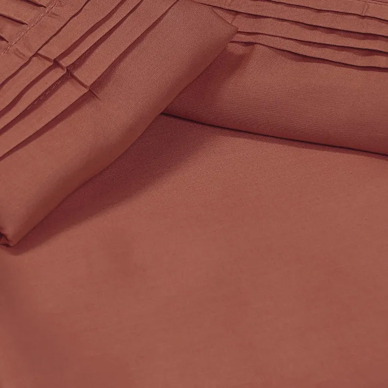 Mono Magic Cotton Bedsheet (Rust) - 300 TC media 5