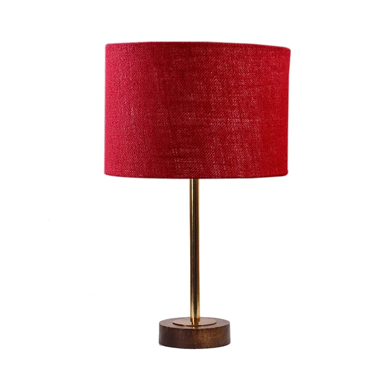 Sienna I Rodin Wooden Table Lamp - Maroon,Gold,Brown media 4