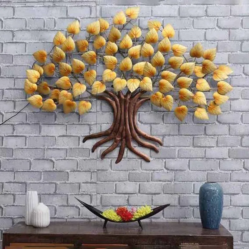 Backlit Banyan Tree Iron Wall Accent media 3