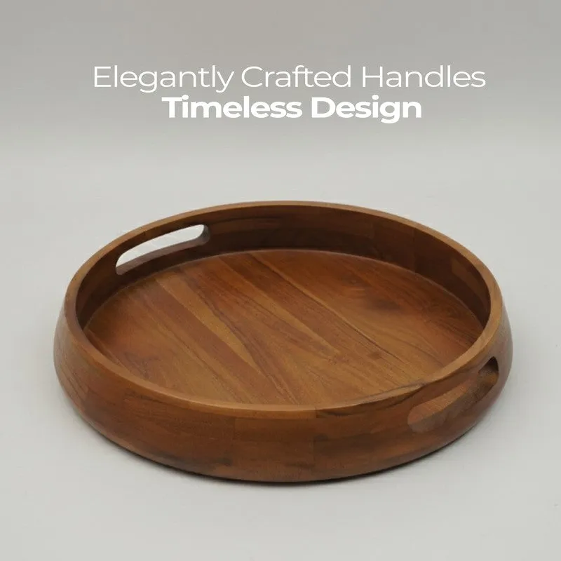 ServeCircle Acacia Wood Serving Tray media 13