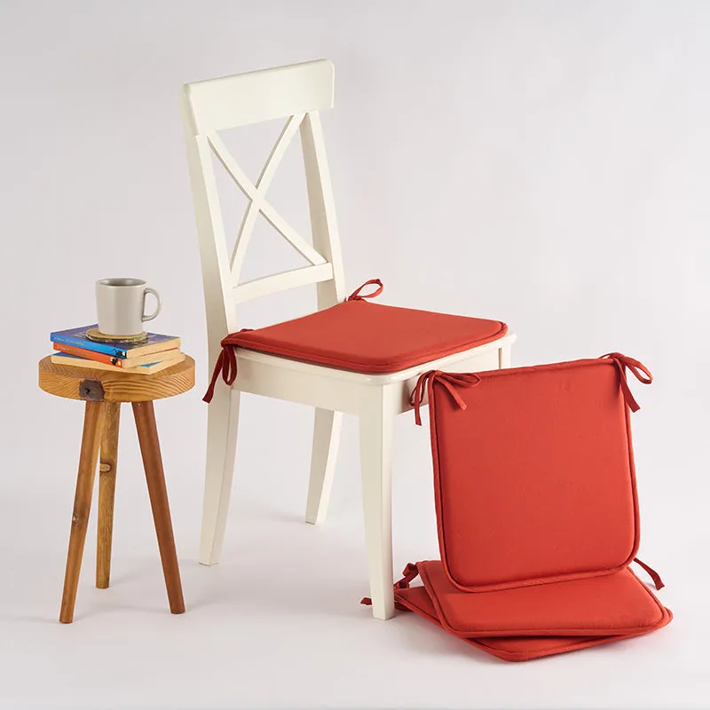 Easesit Foam Chair Pad (Terracotta Brown) - Set Of Four media 1