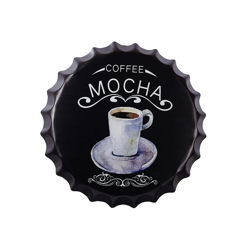 Mocha Plus Bottle Cap Metal Wall Accent media 3