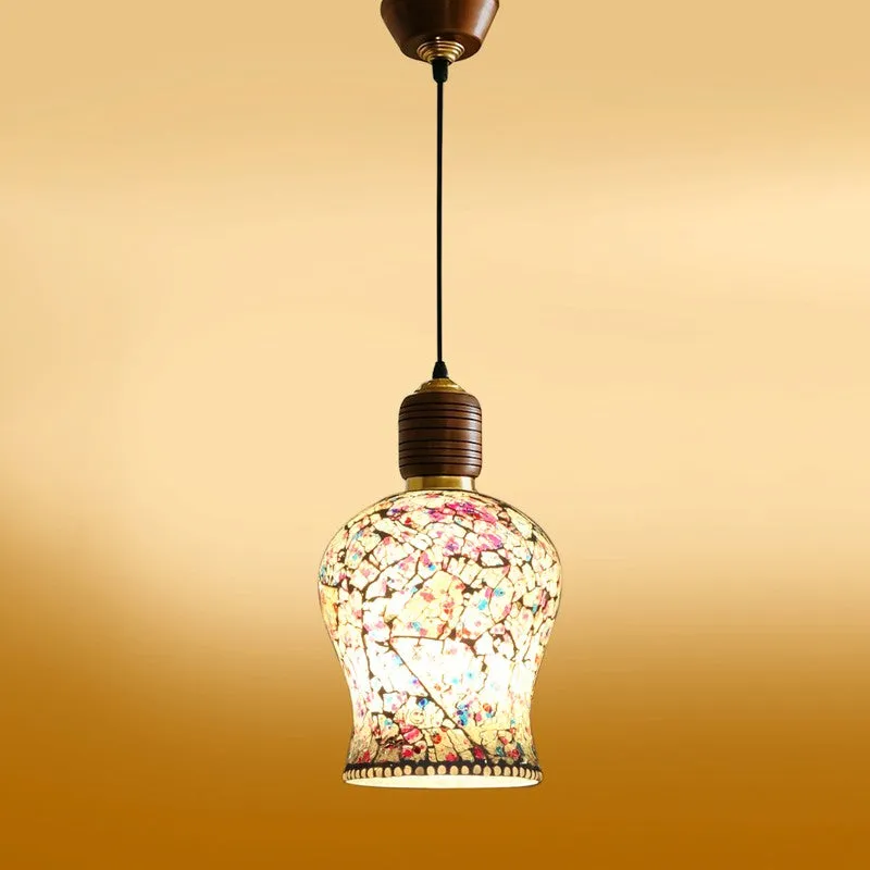 Mosaic Colors Pendant Wooden Ceiling Lamp media 7