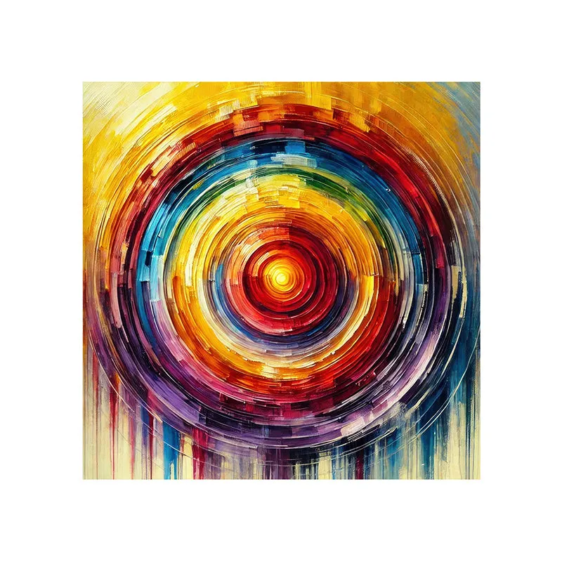Radiant Spectrum Poly Canvas Wall Painting media 4