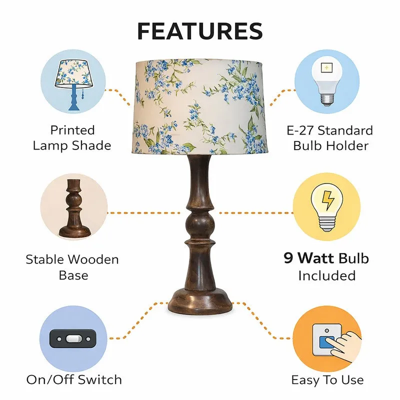 FoliageEcho Wooden Table Lamp media 4