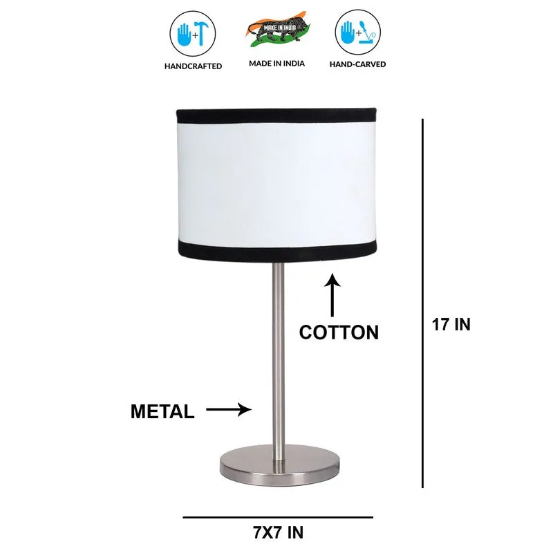 Noctra Vexa Glow Metal Table Lamp - White media 8