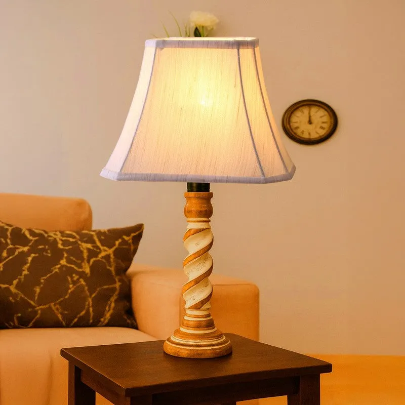 Modera Ryno Wooden Table Lamp - OffWhite media 3