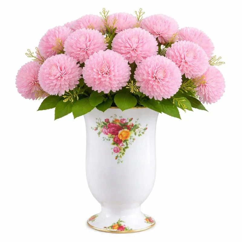 Florisse Artificial Hydrangea Flower (Pink) - Set Of Four media 4