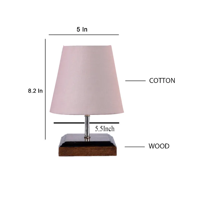 Niksha Fabric Table Lamp - Grey,Brown media 5