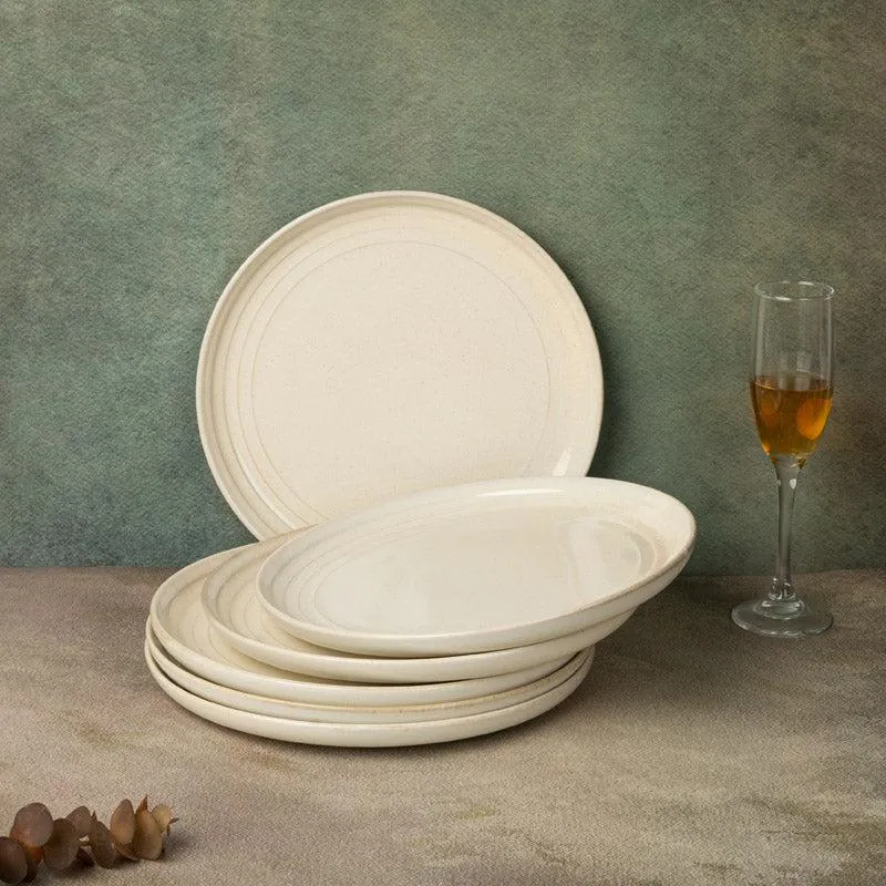Estia Dinner Plate (Spanish White) - Set Of Six media 1