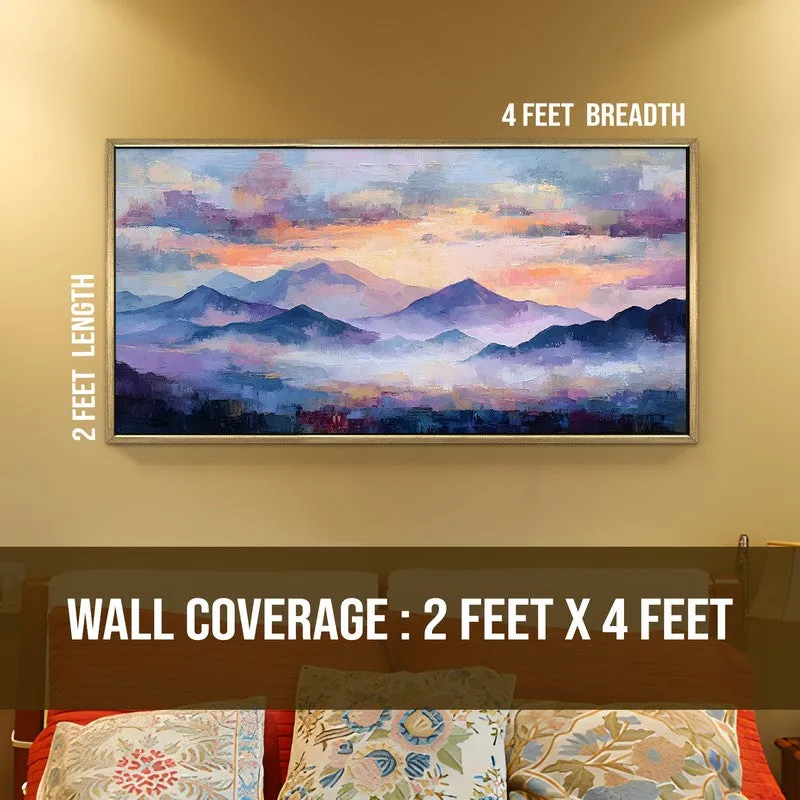 Pastel Skies Canvas Wall Painting With Frame media 8