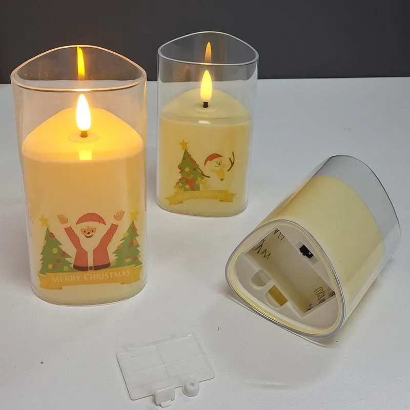 Santa Glow Battery Candle - Set Of Three media 4