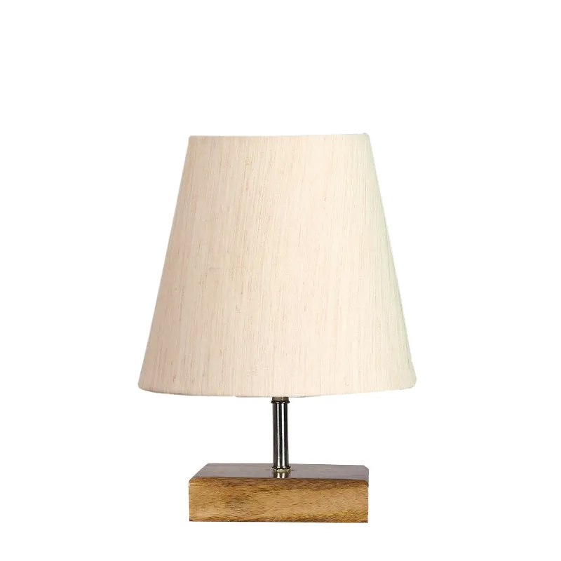 Tryda Fabric Table Lamp - White,Brown media 4