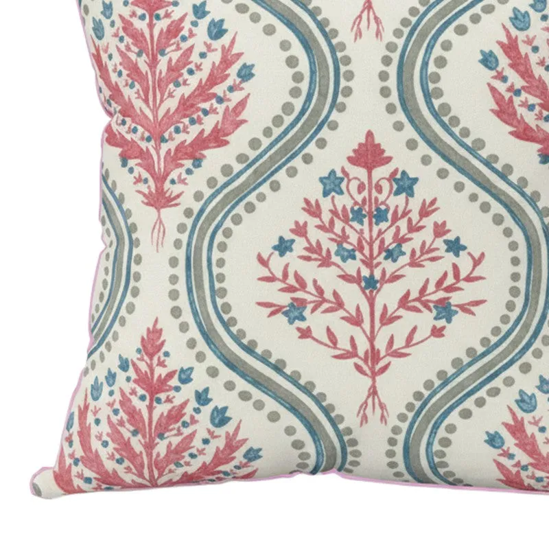 Paisley Motif White & Red Cushion Cover Set - Set Of Five media 5