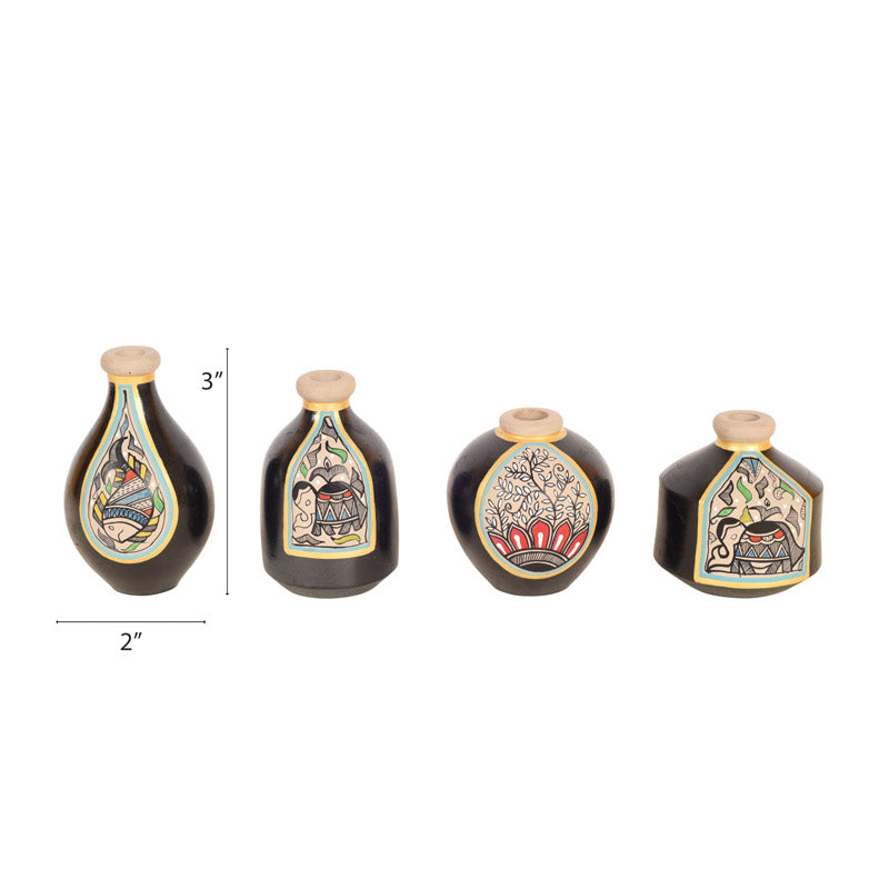 Karabi Terracotta Vase - Set of Four media 5