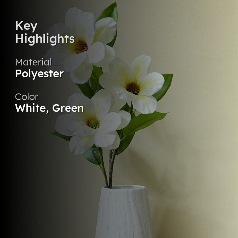 Artificial Magnolia Flower Stick media 2