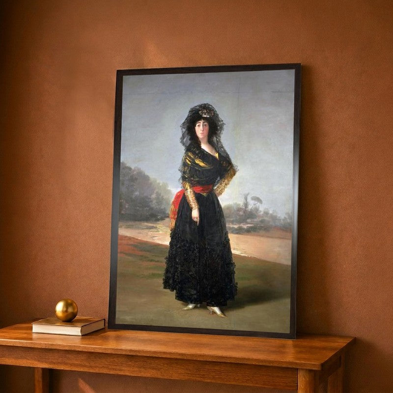 The Duchess of Alba, 1797 Canvas Wall Painting - 12 x 18 Inches