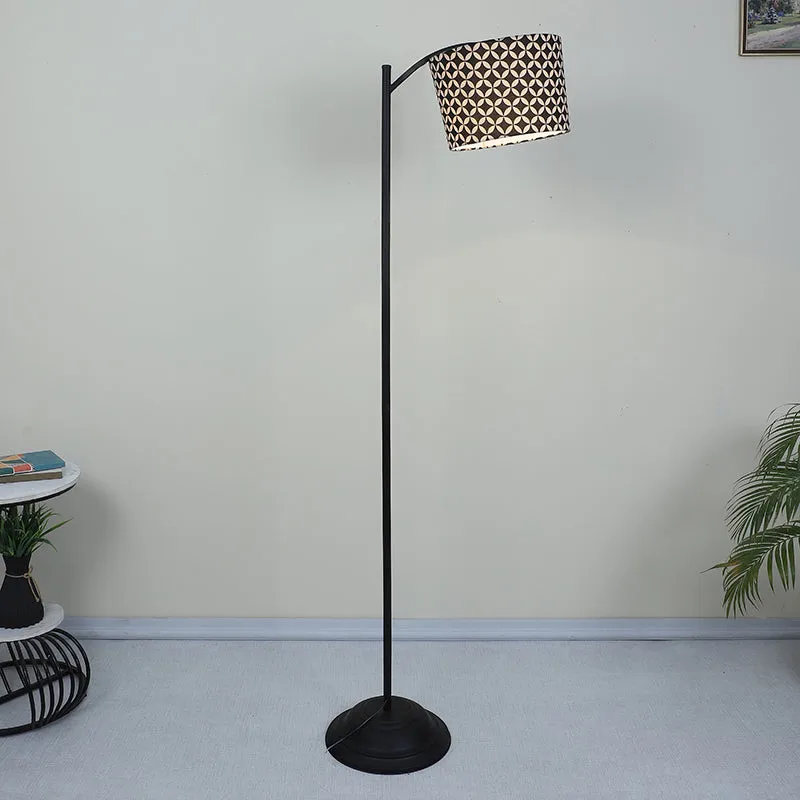 Tatania Printed Arched Iron Floor Lamp media 2