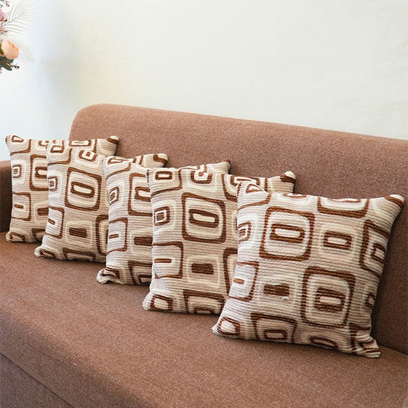 Squarecraft Cushion Cover (Beige) - Set Of Five media 4