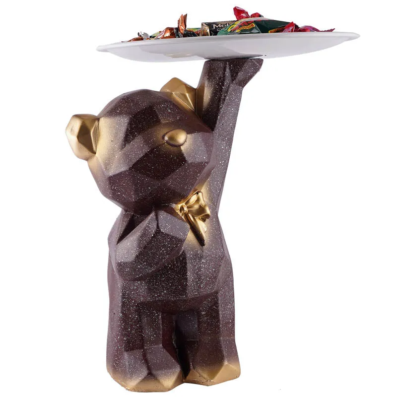 Teddy's Treat Painted Polyresin Show Piece - Coffee media 4