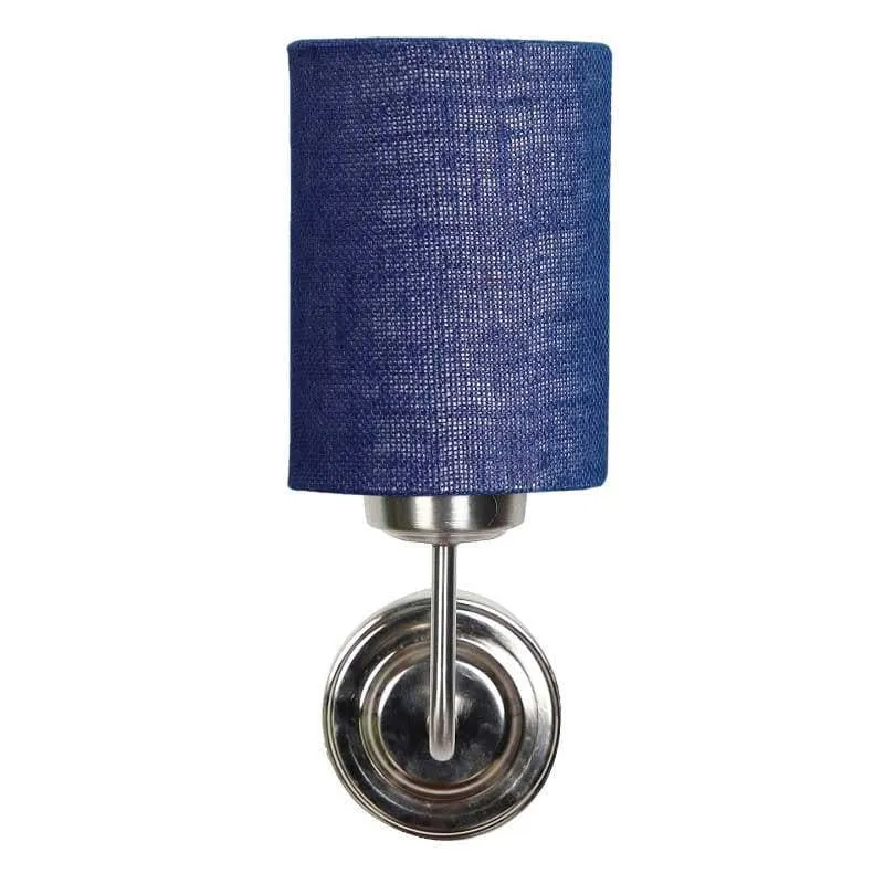 Biyox Cylindrical Fabric Wall Lamp - Blue media 5