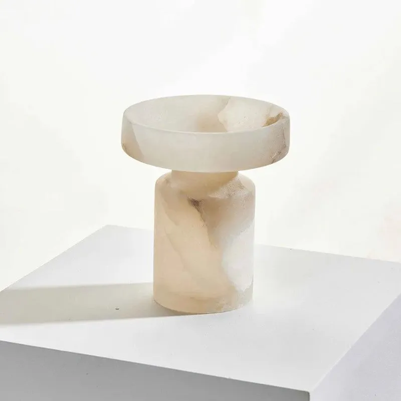 Ivory Crest Onyx Marbel Candle Holder media 4