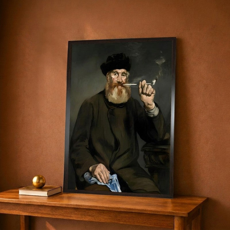 The Smoker 1866 Canvas Wall Painting - 24 x 32 Inches