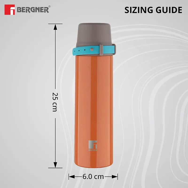 Bergner Silque Double Walled Hot & Cold Flask (Orange) - 500 mL media 8