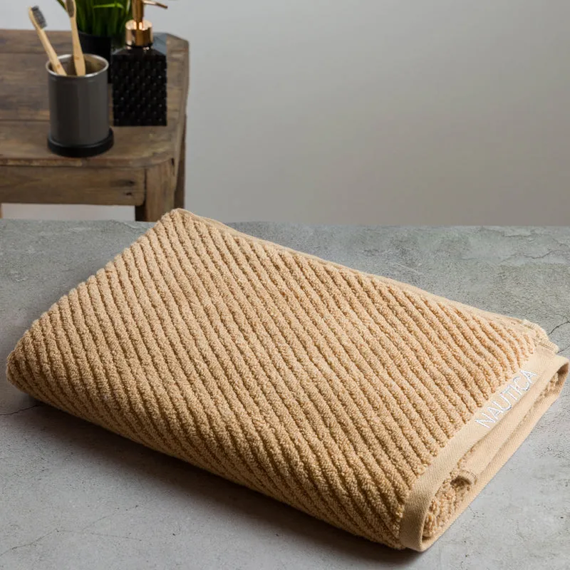 Nautica Riviera Bath Towel - Beige media 4