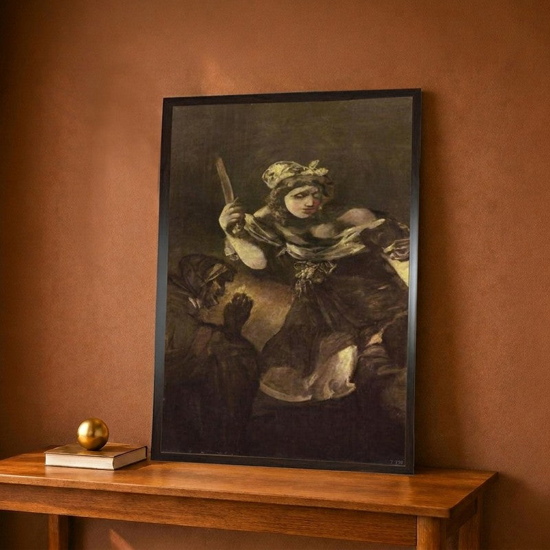 Judith and Holofernes C.1819-23 Canvas Wall Painting - 12 x 18 Inches