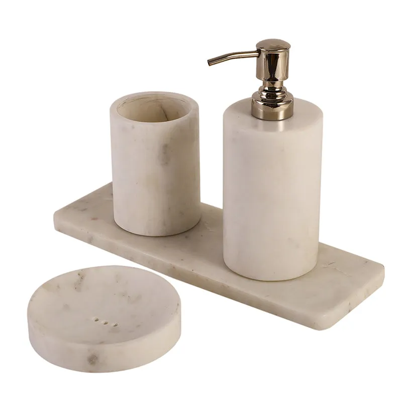 Esmee Marble Bathroom Set - Four Piece Set media 7