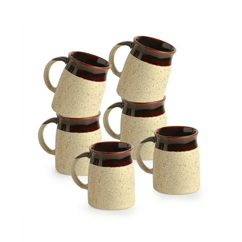Marlowe Ceramic Coffee Mug (320 mL Each) - Set of Six media 3