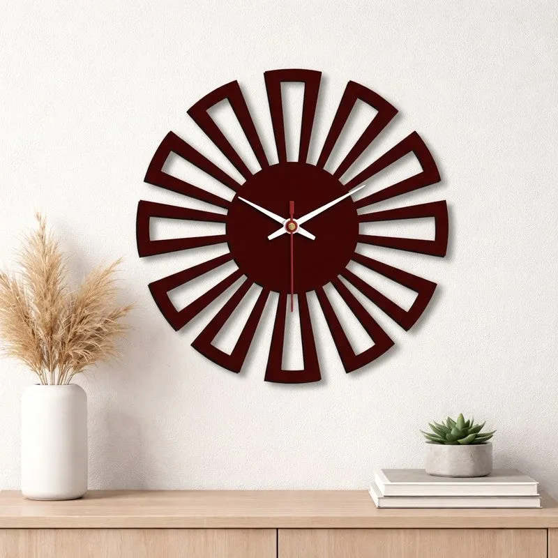 Wagon Wheel Wooden Wall Clock media 1