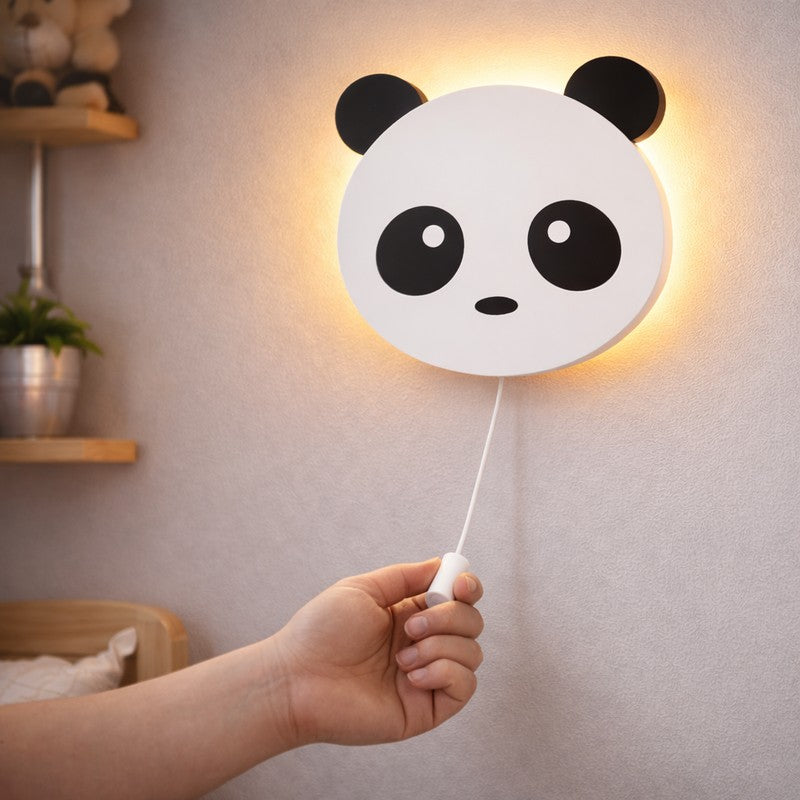 Panda Battery Operated MDF Wall Lamp media 5