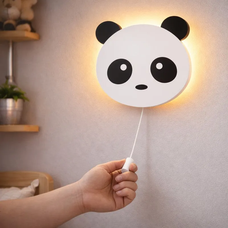 Panda Battery Operated MDF Wall Lamp media 5