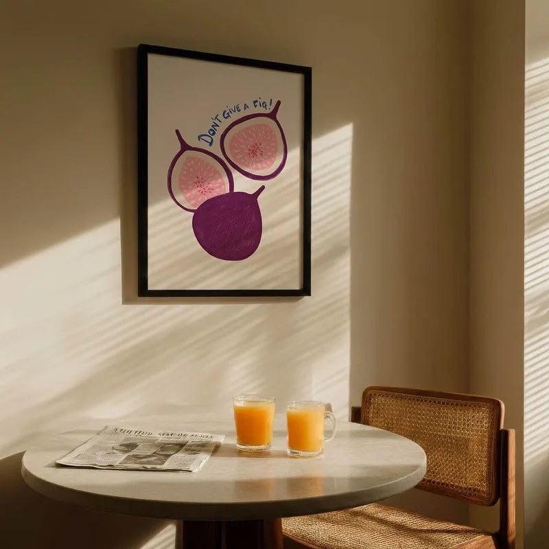 Fresh Fig Archival Canvas Wall Art - Black media 5