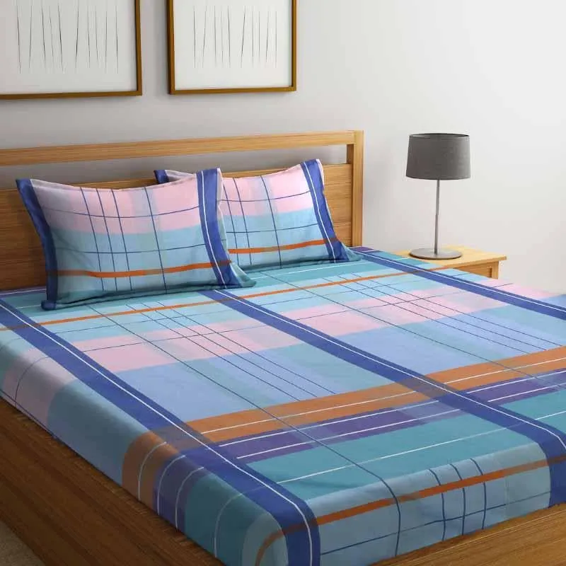 Fusion Stripes Printed Bedsheet - 150 GSM media 3