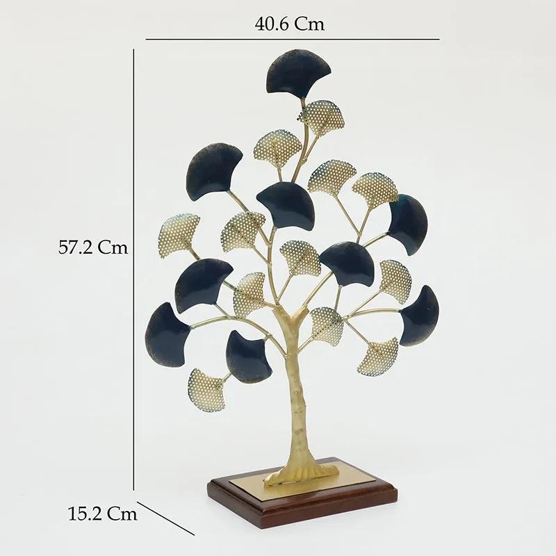 Steel Magnolia Metal & Wood Showpiece media 5