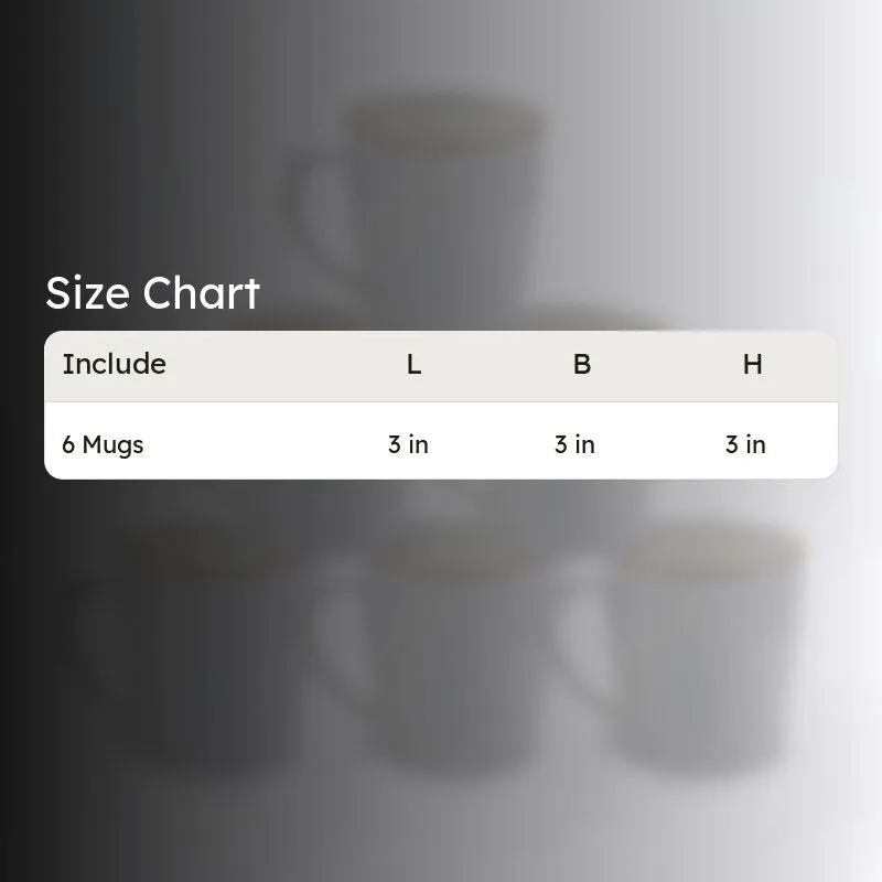 Andiera Bone China Tea Cup (175 mL Each) -  Set of Six media 4