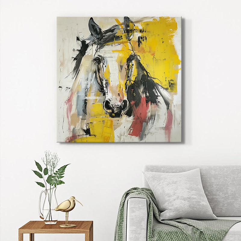 Racehorse Wall Painting