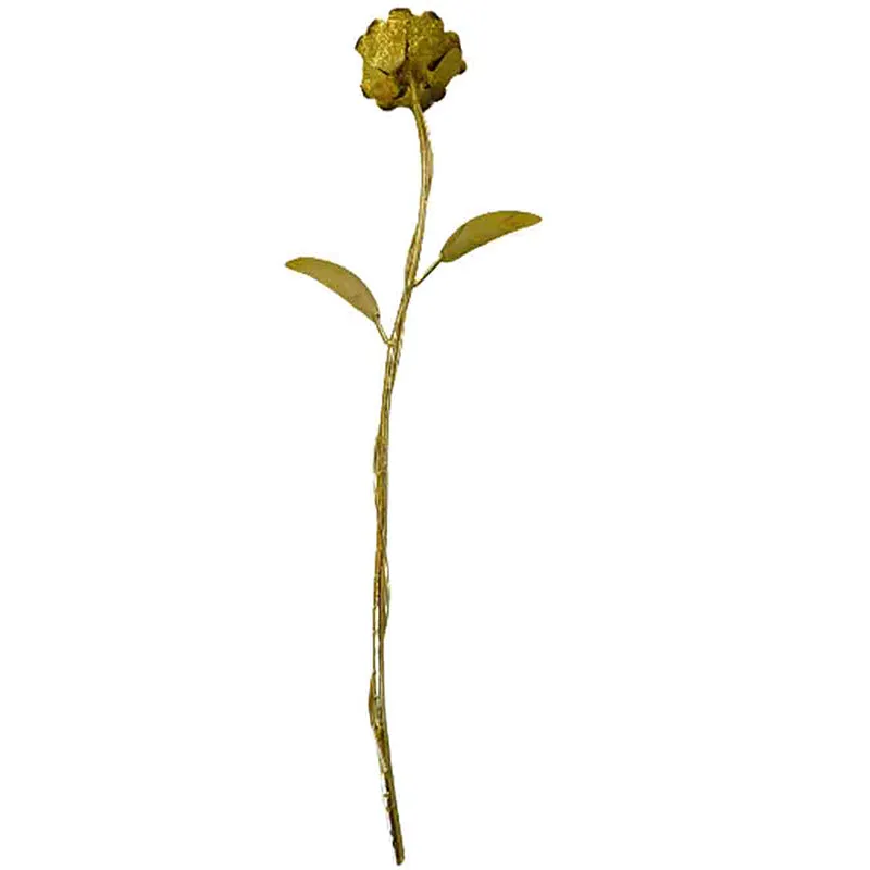 Evergreen Romance Gold Rose Showpiece media 3