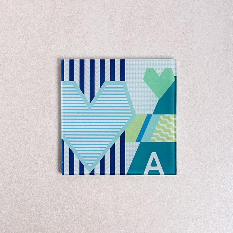 Royal Flush Glass Coaster (Green) - Set Of Four media 5