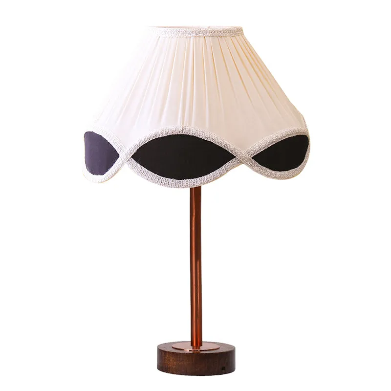 Valenica Rodin Wooden Table Lamp - White,Copper,Brown media 4