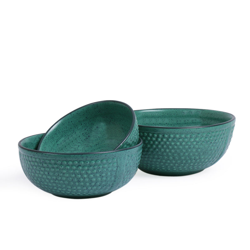 Kashi Serving Bowl (Green/1.5L/1L/600 mL) - Set Of Three image 4