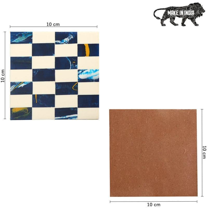 Chalma Checekred Coaster - Set Of Four media 4